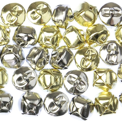 Jingle Bells - Gold & Silver - Pack of 50