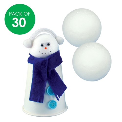 Decofoam Balls - 5cm - Pack of 30