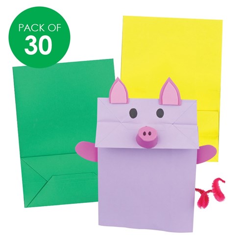 Large Paper Bags - Coloured - Pack of 30