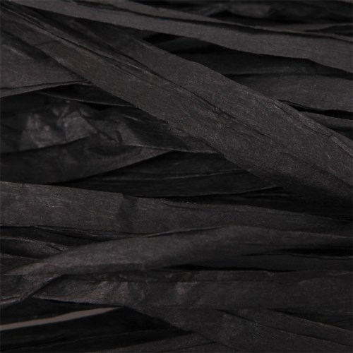 Paper Raffia - Black - 50 Metres