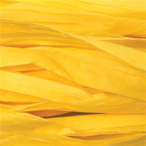 Paper Raffia - Yellow - 50 Metres
