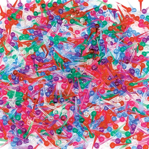Plastic Pins - Assorted - Pack of 1,000