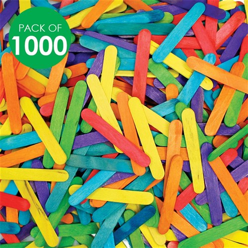 Mini Popsticks - Coloured - Pack of 1,000