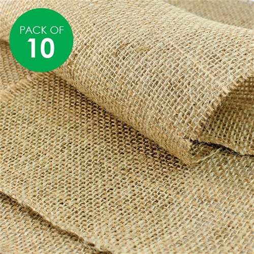 Hessian Sheets - Natural - Pack of 10