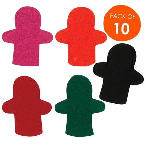 Felt Finger Puppets - Pack of 10