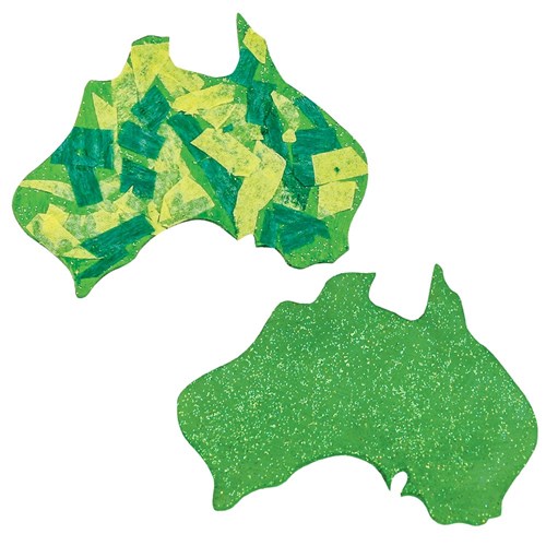 Wooden Mainland Australia Shapes - Pack of 20