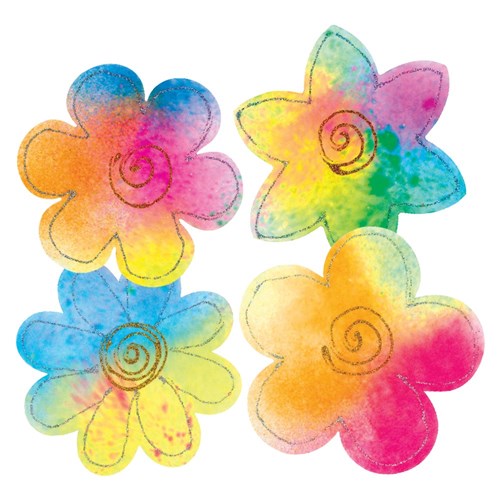 Colour Diffusing Flower Shapes - Pack of 80