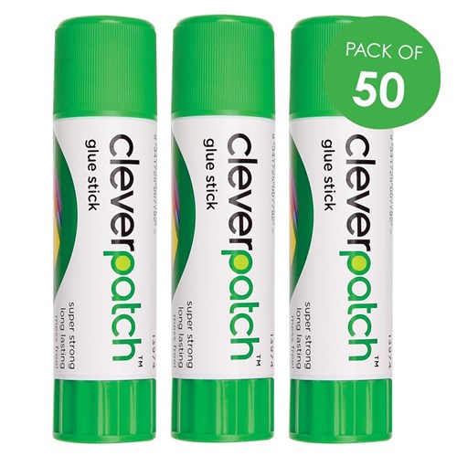 CleverPatch Glue Sticks - 40g - Pack of 50