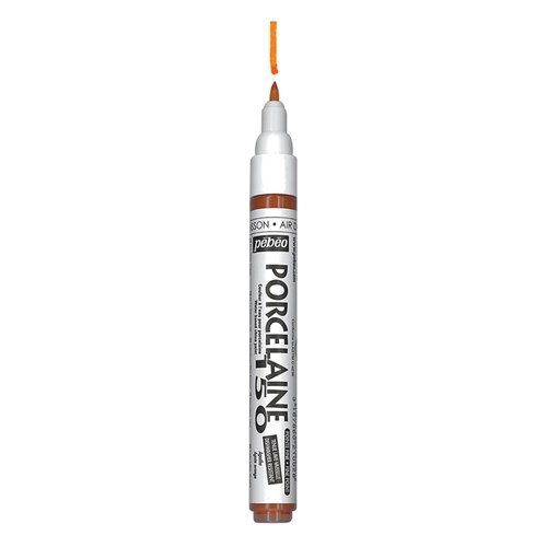 Pebeo Fine Point Porcelain Marker Orange Markers CleverPatch