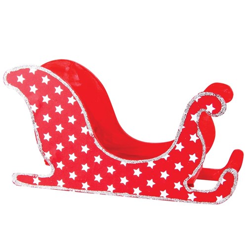 3D Wooden Sleighs - Pack of 20