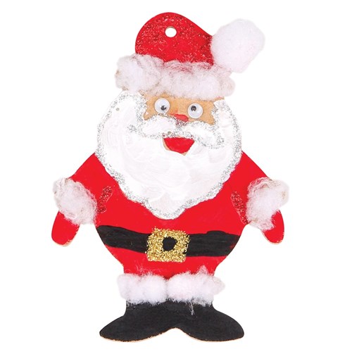 Wooden Santa Shapes - Pack of 20