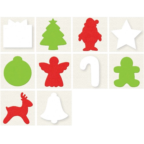 Christmas Foam Shapes - Pack of 60