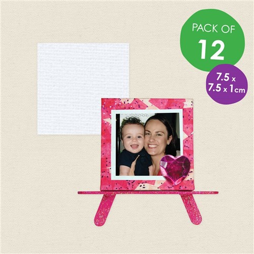 Mini Stretched Canvas - Pack of 12