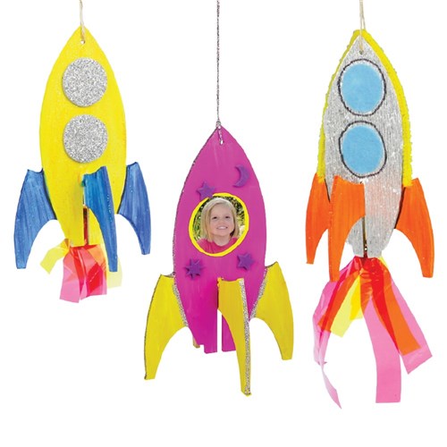 3D Wooden Rockets - Pack of 20