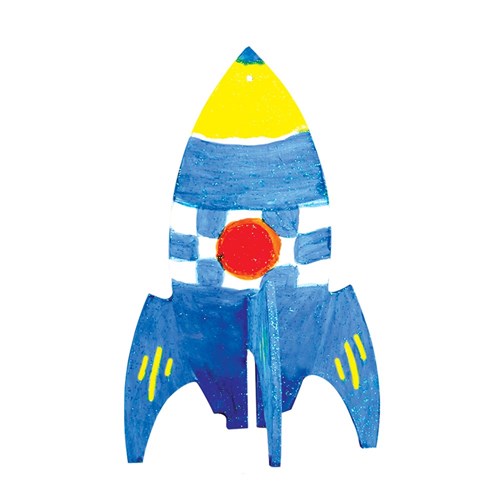 3D Wooden Rockets - Pack of 20