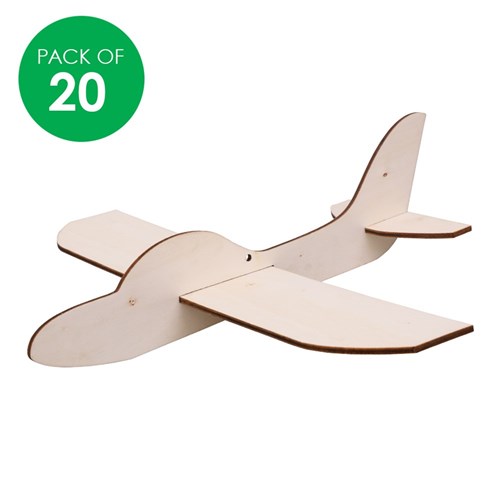 3D Wooden Planes - Pack of 20