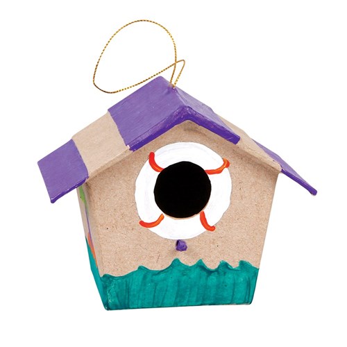 Papier Mache Birdhouse