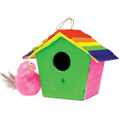 Papier Mache Birdhouse