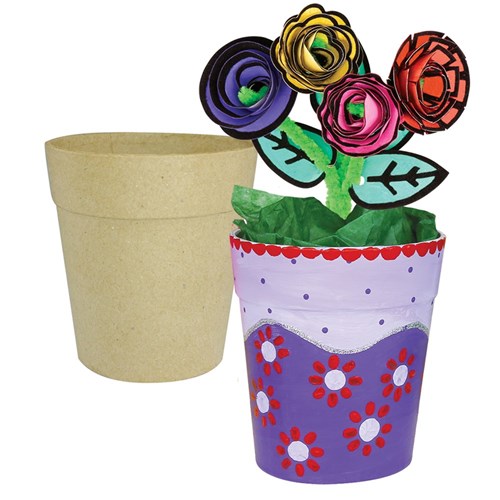 Papier Mache Flowerpot