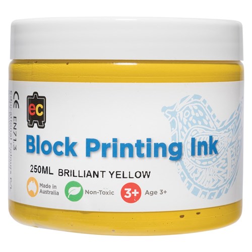 EC Block Printing Colour - Yellow - 250ml