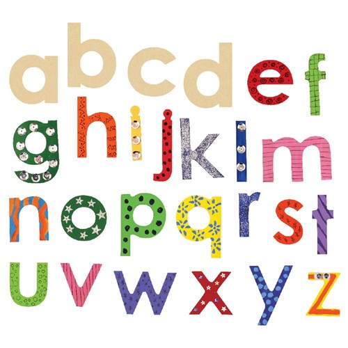 Wooden Alphabet - Lowercase - Pack of 26