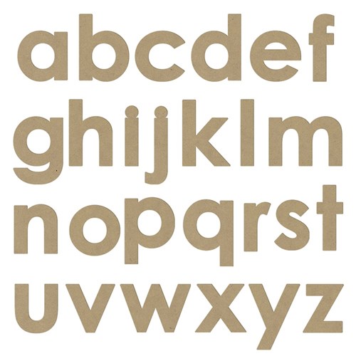 Wooden Alphabet - Lowercase - Pack of 26