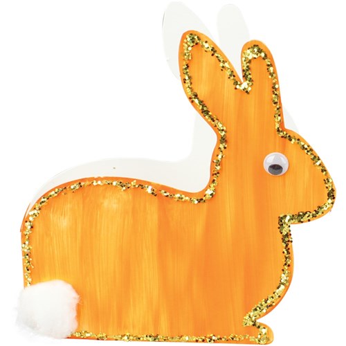 Cardboard Bunny Cards - White - Pack of 20