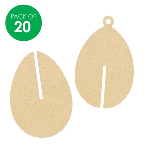 3D Wooden Eggs - Pack of 20