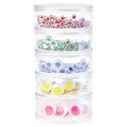 Wiggle Eyes - Coloured Assortment - Tub of 560