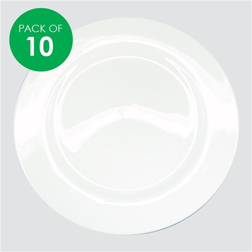 Porcelain Plates - Pack of 10