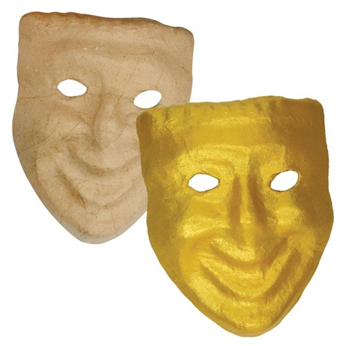 Papier Mache Comedy Mask
