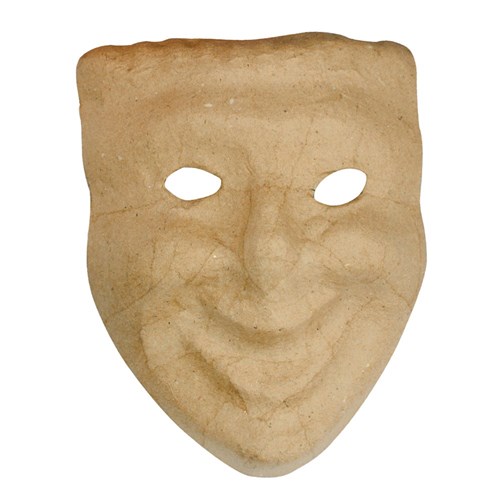Papier Mache Comedy Mask