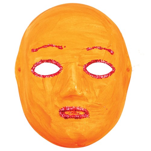 Paper Pulp Full Face Masks - Pack of 24