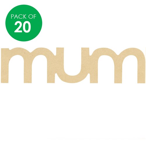 Wooden mum Plaques - Pack of 20