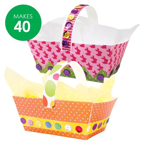 Cardboard Easter Baskets Group Pack