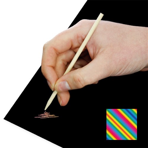 Scratch Board Sheets - Multi - Pack of 20