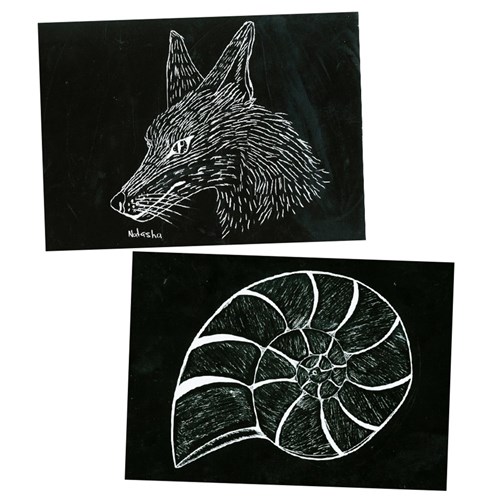 Scratch Board Sheets - Silver - Pack of 20