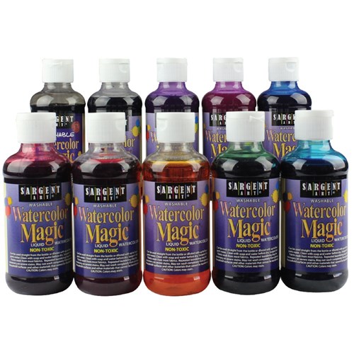 Watercolor Magic Liquid Watercolours - 225ml - Set of 10 Colours