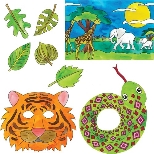All About Wild Animals & the Jungle Blackline Masters - Pack of 10