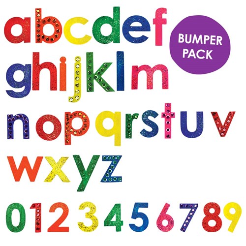 Wooden Alphabet & Numbers - Pack of 36