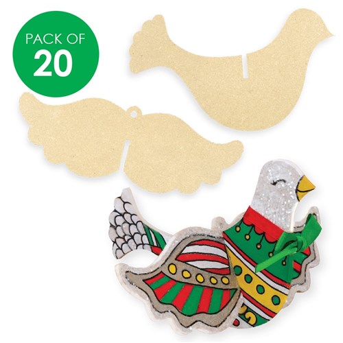 3D Wooden Doves - Pack of 20