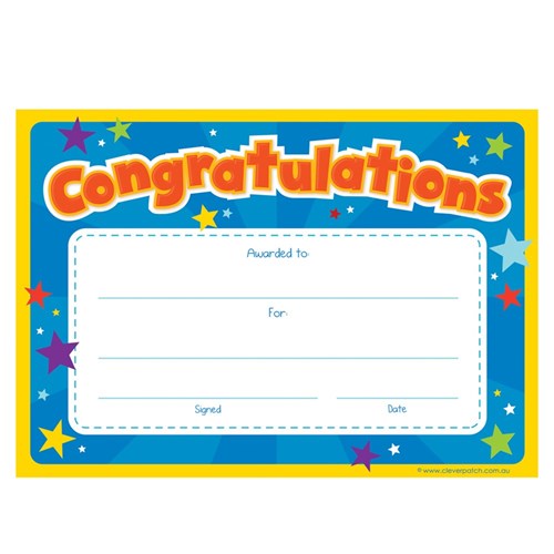 Congratulations Awards - Pack of 20