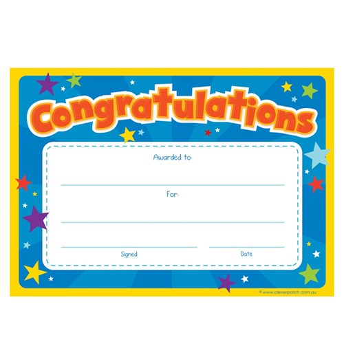 Congratulations Awards - Pack of 20