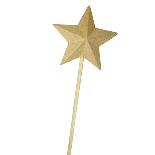 Papier Mache Star Wand - Each