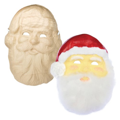 Papier Mache Santa Mask - Each