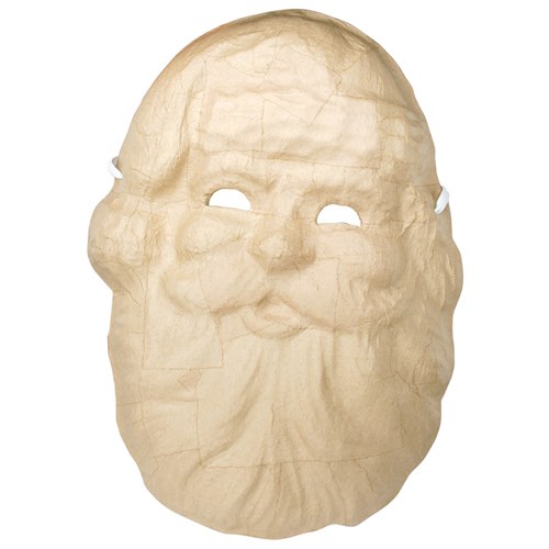 Papier Mache Santa Mask - Each