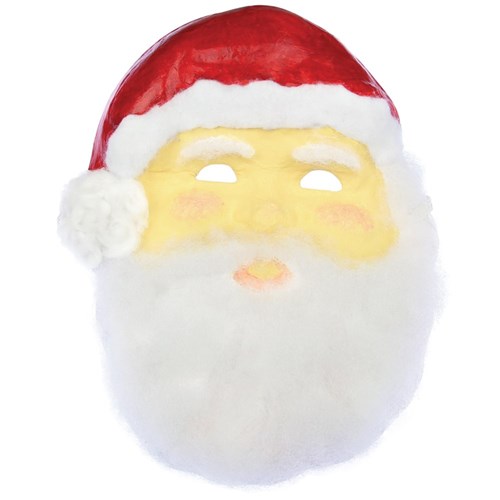 Papier Mache Santa Mask - Each
