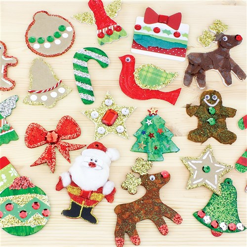 Wooden Christmas Shapes Bumper Pack - 240 Shapes