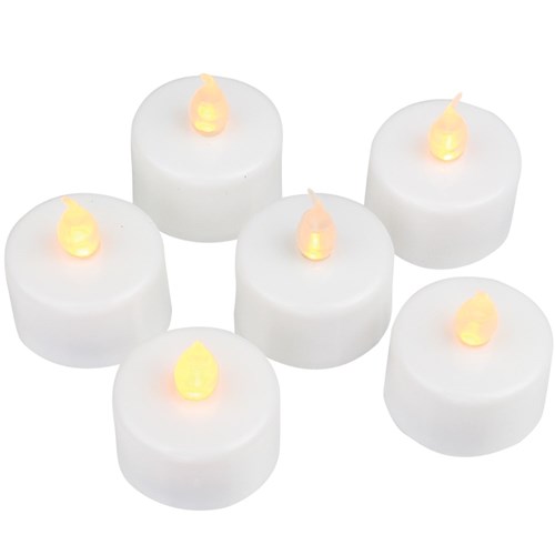 Battery LED Tealight Candles - Pack of 6