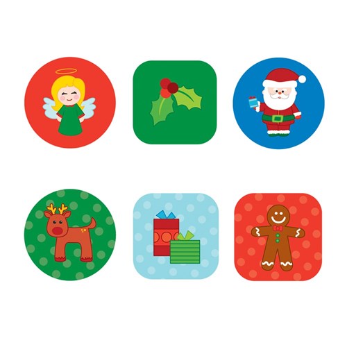 Christmas Stickers - Pack of 600